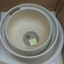 LE TAUCI Ceramic Plant Pots, Set of 2, 10 + 12 Inch Plant Pot, Elegant Planters for Indoor Plants, Sturdy Planter with Drainage Hole and Saucers, Perfect for Home Decor, Reactive Glaze Beige