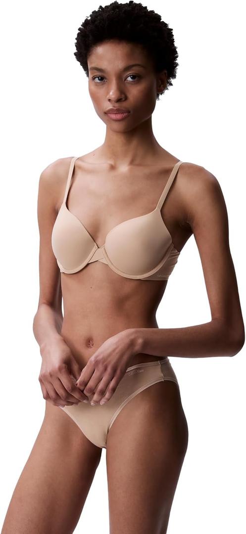 Calvin Klein Women's Perfectly Fit Memory Touch T-Shirt Bra (34C, Bare)