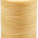 284 Yards Waxed Thread, 210D Heavy Duty Wax Upholstery Thread for Leather Sewing, 0.8mm Flat Waxed String for Bookbinding/Shoe Repairing/Leather Projects