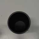 Resin Bathroom Tumbler Cup, Bathroom Water Cup, Tooth Brushing Holder, Makeup Brushes Holder Pen Container Organizer for Bathroom or Office, Vanity Countertop, Matte Black