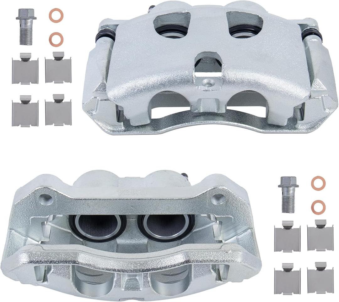 Pair Front Disc Brake Calipers Assembly with Bracket Compatible with 2010-2011 Ford F150, Compatible with 2010-2021 Lincoln Navigator Driver and Passenger Side 18B5236 18B5237