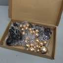 NACHLYNN 80 Pcs Cake Balls Decorations Mini Balloon Cake Topper Balls Foam Cupcake Toppers Balls for Cake Decorating Birthday Parties Weddings Anniversary (Black Gold Series)