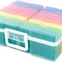 We R Craft & Photo Translucent Plastic Storage-15"X12"X5", W/16 Mini Cases