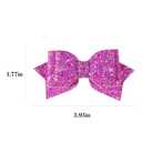 2 x Glitter Sparkly Hair Bow Clips 4" Cute Hot Purple Sequins Cheer Barrettes Pink Alligator Hairpins Accessories for Kids Teens Toddlers Baby Cheerleader Girls Xmas Gift