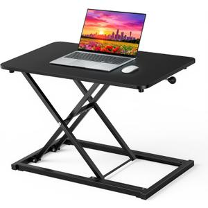 Standing Desk Converter Adjustable Height, 23.6" x 13.4" Keyboard Riser for Stand Up Desk Riser, Ergonomic Computer Keyboard Stand for Desktop, Sit Stand Workstations for Home Office Study Room, Large