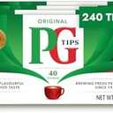 PG Tips Premium Black Tea For a Classic Caffeinated Beverage, Black Tea Bags, 240 Total Bags (40 Count - Pack of 6) BBD:01-2026