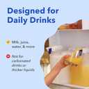 Magic Tap Automatic Drink Dispenser for Fridge, Black (1 Pack), No Spill Milk Dispenser for Fridge, Automatic Milk Dispenser Pump for Gallon Jugs, Water & Juice, Fits Most Bottles, Batteries Required