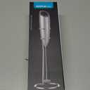 SIMPLETaste Milk Frother Handheld Battery Operated Electric Foam Maker, Drink Mixer with Stainless Steel Whisk and Stand for Cappuccino, Bulletproof Coffee, Latte (Gray)