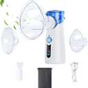 Portable Nebulizer for Adults, Nebulizer for Kids, Handheld Portable Nebulizer for Adults with LED Display and Auto-Cleaning