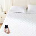 Warmrest Heated Mattress Pad Twin - Bed Warmer with Memory & Preheat Functions, 2-10 Hour Auto Off & 9 Heat Settings, Single Controller, Fast Heating, Deep Pocket, Electric Mattress Pad Twin 39"x75"