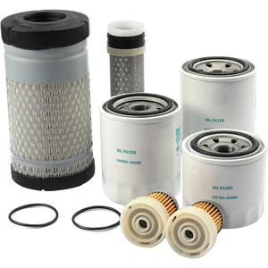 Maintenance Filter Kit Fits for Kubota Tractor B2301 B2320 B2410 B26 B22601 B2630 B2650 Replaces# HH150-32094 6A320-59930 6C060-99414 32721-58242 HH660-36060 HH670-37712