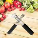 2 Pcs 2 in 1 Apple Corer and Peeler,Fruit Core Extractor Tool,Suitable For Apples, Pears, Bell Peppers, And Cakes - Green Corer,Durable Apple Corer Remover(Black)