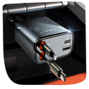 LISEN Retractable Car Charger, for Gifts for Him Her, Cars Adapter USB C Fast Charger, Car Accessories Gadgets for Men Women Travel Essentials Gift for iPhone 17 Pro Max 16 15 14 13 12, Samsung S26