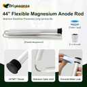 44" Flexible Magnesium Anode Rod for Water Heaters, 3/4" NPT Thread Compatible with AO Smith, Rheem, GE, Reliance, Richmond, Kenmore & State