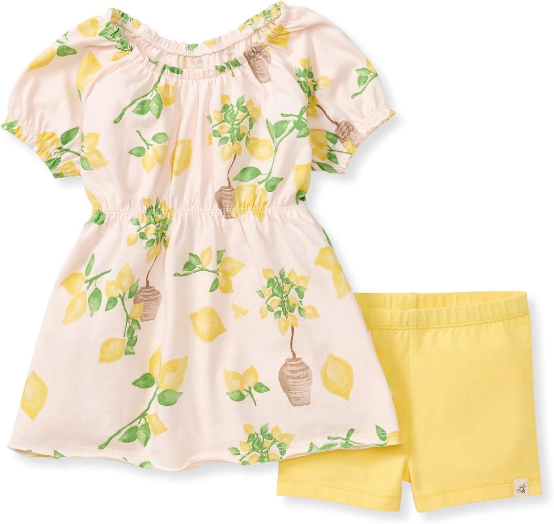 Burt's Bees Baby Baby Girls' Top Tunic 100% Organic Cotton (3 Toddler, Dawn), 