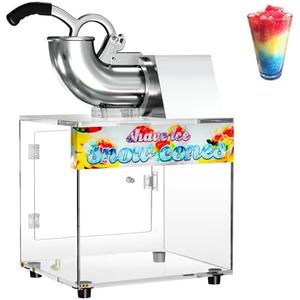 VALONDINO 48L Snow Cone Machine, 500LB/H Commercial Shaved Ice Machine for Snow Cones, 300W Electric Fluffy Snow Cone Maker for Party, Suitable for Party Activities, Family Gatherings, Sale