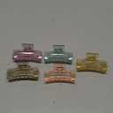 Jelly Hair Clips,Acrylic Black Hair ClipsWonderful Gift,Strong Hold Claw for Women Thick Hair & Thin Hair,Cute Color