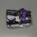 Pedal Resistance Bands with Handles, Upgrade 6-Tubes Manual Tension Training Pedal, Natural Rubber Foot Pedal Resistance Bands, Multifunction Fitness Bands for Abdomen, Waist, Arm, Leg (Purple)