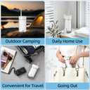 Travel Water Flosser Portable, Mini Cordless Oral Irrigator with Telescopic 180ML Tank 3 Mode 5 Nozzles, IPX7 Waterproof Teeth Cleaner for Braces, Orthodontic, Sensitive Gums Home