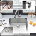 Stainless Steel Undermount Laundry Room Sink-VASOYO 24x19x13 Undermount Laundry Sink Stainless Steel 16 Gauge Single Bowl Deep Under Mount Kitchen Utility Sinks Outdoor Basin