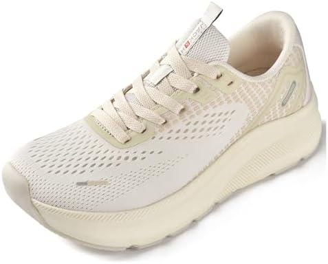 JACKSHIBO Wide Toe Box Shoes Women Arch Support Wide Sneakers for Running Walking Athletic Tennis Orthopedic Plantar Fasciitis Workout with Thick Cushion Zero Drop Sole Width Shoes, Size 42W