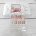 24Pcs Spring Press on Nails Extra Short Square Purple Cute Fake Nails Press ons Nail Tips Glue on Nails Full Cover Acrylic Nail Kit False Nails with Small Flower Nail Art Design for Women