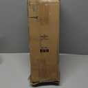 Double Curtain Rods for Windows, Extra Long Boho Dual Curtain Rods with Decorative Handmade Wood Grain Leaf Finial, 1" Adjustable Heavy Duty Spliced Metal Window Treatment Rods 72 to 144 inch