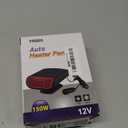 Car Heater, 200W 12V Portable Windshield Defogger and Defroster2 in 1 Modes Fast Heating &Cooling Fanswith Cigarette Lighter Plug 360 Degree Rotary Base (Black)