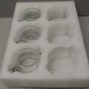 ComSaf 4oz Small Airtight Glass Jars Set of 6 with Lids Food Storage Jar Round, Mason Jar, Mini Storage Container with Clear Preserving Seal Wire Clip Fastening for Kitchen Canning, Jam, Spice, Honey