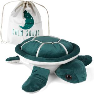 4.5 lbs Lou The Turtle Weighted Stuffed Animal - Warm Weighted Plush Animals - Huggable Comfort Turtle Stuffed Animal, Weighted Stuffed Animals for Adults - Weighted Plush