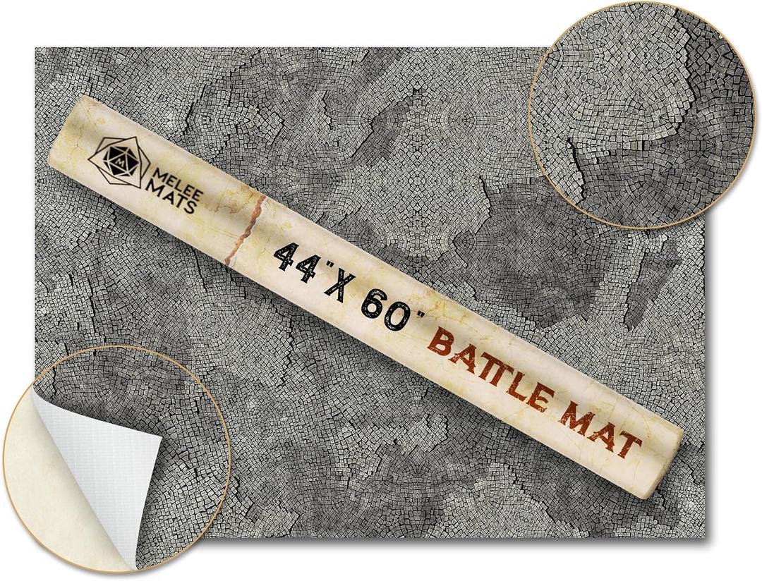 44"x60" Vinyl Battle Mat for Warhammer 40k Terrain & DND Tabletop Gaming - Detailed Battle Map - Complete DND Starter Set for TTRPG Wargaming Table- Age of Sigmar - Dungeon and Dragons