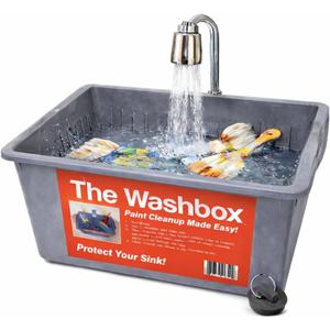 Paint Tray for Brush Clean Up Large Insert for Sinks to Make Paint Cleanup Easy