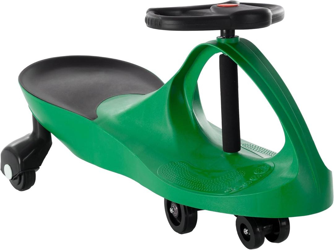 Wiggle Car - Ride on Toy for Ages 3 and Up - Toddler Ride on Toys with no Batteries, Gears, or Pedals Just Twist, Wiggle, and Go by Lil Rider (Red) (Green)