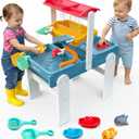 Little Acorn, Water Table for Toddlers 1-3 | Outdoor Toys for Toddlers 1-3 | Sensory Sand & Water Play Table for Kids Boys & Girls, Small to Medium