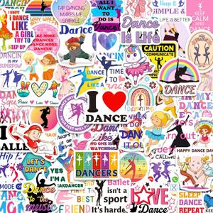 200 Pcs Dance Stickers, Waterproof Vinyl Dancer Stickers for Kids, Teens, and Girls, Cute Cartoon Dance Decals for Water Bottles, Laptops, Scrapbooks, Party Gifts