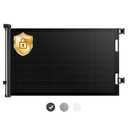 HAMOPY Retractable Baby Gates, 33" Tall, Extends up to 71" Extra Wide Baby Gate, Durable Auto-Lock Mesh Dog Gate, Pets and Child Safety Gates for Stairs, Doorways, Hallways, Indoor, Outdoor(Black)