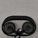 Portable Neck Fan, 2600mAh Battery Operated Ultra Quiet Hands Free USB Fan with Strong Wind, 360 Adjustable High Flexibility Wearable Personal Fan for Home Office Outdoor Travel (Black)