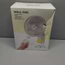10” Small Wall Mount Fan with Light and Remote Control, RV FAN with Powerful Airflow,90° Oscillating, 4 Speeds, Timer, 180° Adjustable Tilt, for Home/RV, Bedroom, Small Space Applications