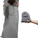 Sleeping Bag Liner Ultralight Adult Sleep Sack Travel Sheets for Hotel Sleeping Bags for Adults Liners Sheet Cotton Lightweight Camping Inner Hostel Fresh Back Backpacking NO Zipper Traveling Bed (X-Large)