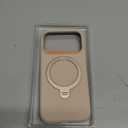 TORRAS Q3 Silicone 360 Spin for iPhone 17 Pro Case with Stand, Fit for MagSafe, Magnetic Ring Kickstand with Camera Control, Liquid Silicone Rubber Soft Phone Case for iPhone 17 Pro 6.3'', Dune Beige