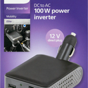 Philips Direct Plug Power Inverter 1 AC Outlet 1 USB-A 1 USB-C 100W