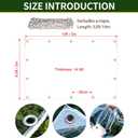 6.5' x 10' Clear PVC Vinyl Tarp Clear TarpWaterproof Clear with Grommets Heavy Duty Outdoor Camping Transparent Waterproof raincloth for Roofs (14 Mil, 6.5 x 10 ft)