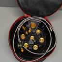 Bestfire Propane Burner, 72,000 BTU Single Burner Gas Stove for Outdoor Cooking, Windproof Camping Stove with Piezo Ignition, Extended Hose & 3 Adapters, Portable with Carrying Bag