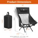 Portable Folding Rocking Camping Chair for Adults - Outdoo Camping Rocker, One Size