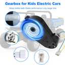 24V Powered Wheels Motor Upgrade RS555 High Speed 40000RPM Motor with Gearbox 2Pcs Replacement for Ride On Toys Compatible with 24 Volt Kids Electric Cars Powered Wheels Drive Engine