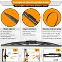 OEM Windshield Wiper Blade Replacement for GMC Terrain Chevy Equinox 2010-2017 Original Equipment Wiper Blade Set- 24+17+13 (Set of 3)