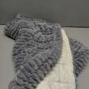 Smiry Couch Cover for Dogs Washable, Non Slip Fuzzy Pet Couch Covers for 3 Cushion Sofa Pet Friendly, Thick Soft Sofa Slipcovers Cushion Protector (Grey)