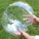 200mm/8inch Extra Large Clear Ball Ornaments, Big Fillable Christmas Balls Shatterproof Ornament Baubles for DIY Crafts Christmas Wedding Party Decor (200mm/8inch=2PCS)
