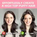 2 x 2PCS Volumizing Hair Clips for Women, Hair Volume Clip Styling Tools Volumizing Comb for Fluffy Bangs Clips for Root Lift Hair Styling Tools, Root Booster Clips, Rose Red