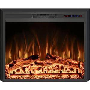 30" Width Electric Fireplace Inserts with Adjustable Flame Colors, Fireplace Heater with Touch Screen & Remote Control, Recessed in Wall, 750/1500W, Timer